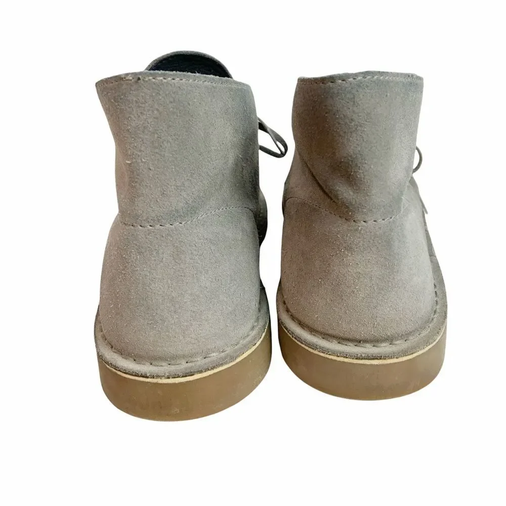Clarks Gray Suede Chukka Boots